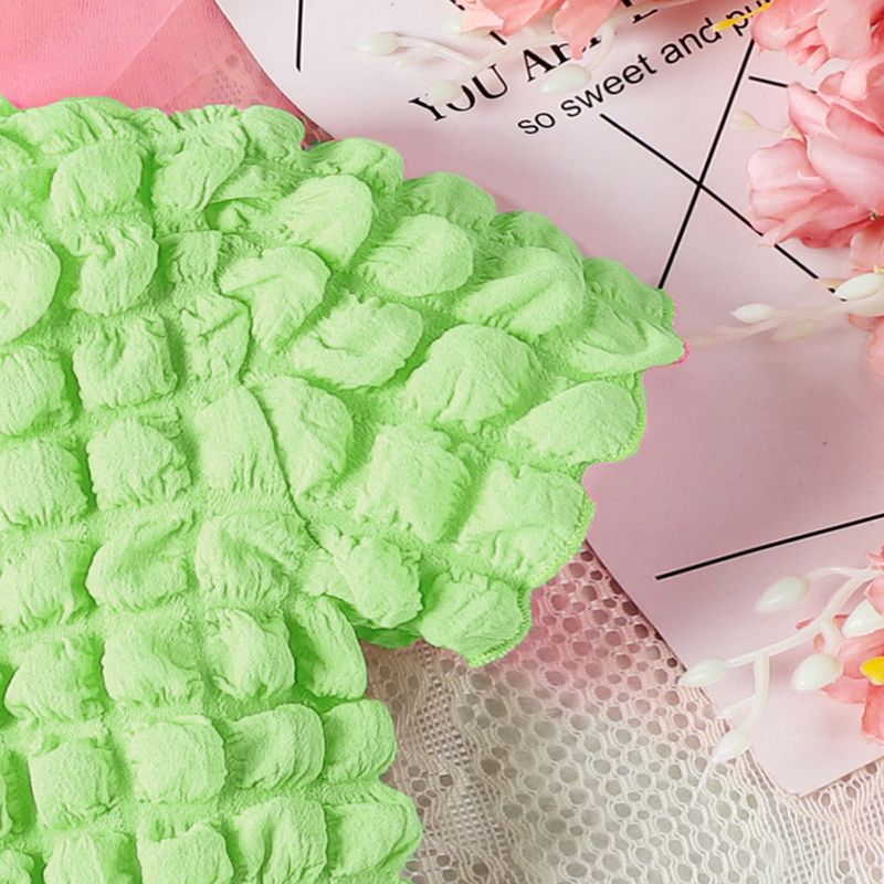 Ensemble d'été pour enfants, haut à manches courtes + short + sac à carreaux à bulles solides, couleur bonbon, ensemble pour filles_voghion.com