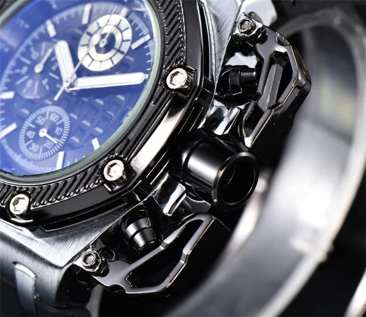 Frank Richard Noctilucent Quartz Watch Moške kvarčne ure Personality Set Auger ročna ura v Evropi in Ameriki_voghion.com