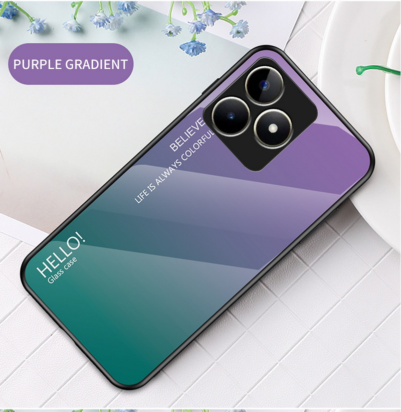 Gradiënt Gehard Glas Bescherm Case voor Realme C53 C55 C33 C35 C31 C30 C30S C15 C11 GT Neo 5 3T GT 3 2 Pro Master_voghion.com