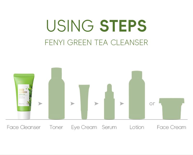 FENYI Green Tea Facial Cleanser 50g Hydrating Cleanser_voghion.com