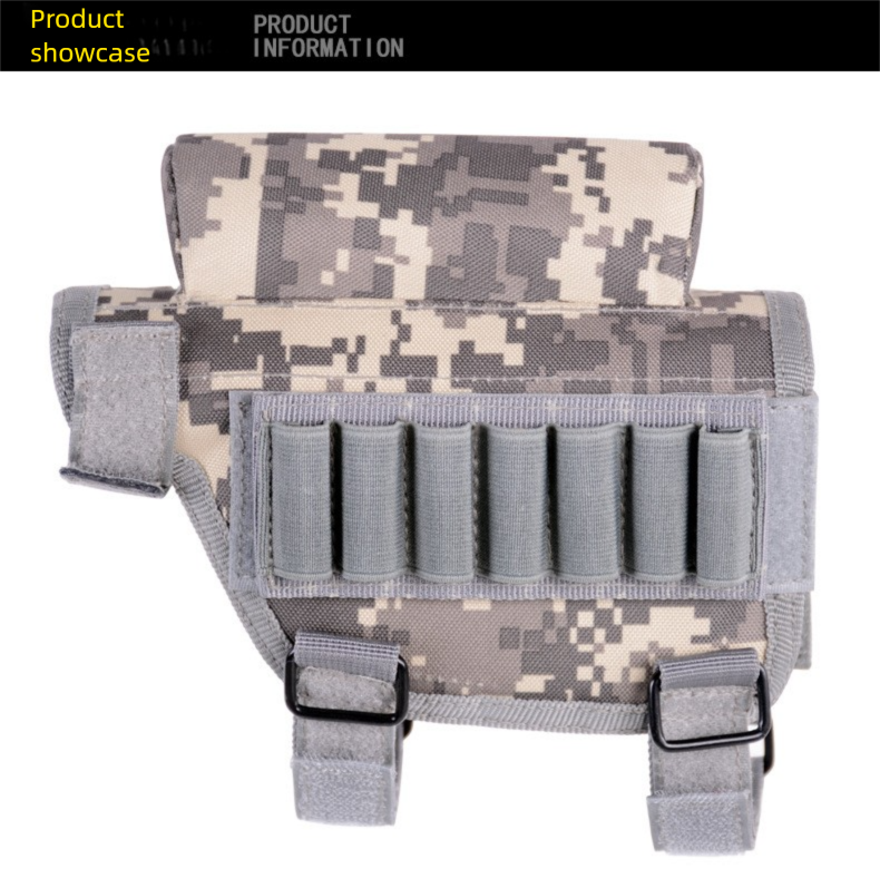 Cross-Border New Model Gun Pad Outdoor Off-Road CS Tactical Butt Stock Military Camouflage Accessories Magazine Bullet_voghion.com