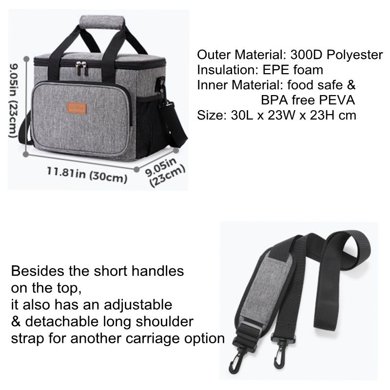 2024 Hot Selling 15L Hot Pressure Leak Proof Adult Fashion Lunch Ice Bag Hot Selling Insulation and Freshness Preservation Bag Bag_voghion.com