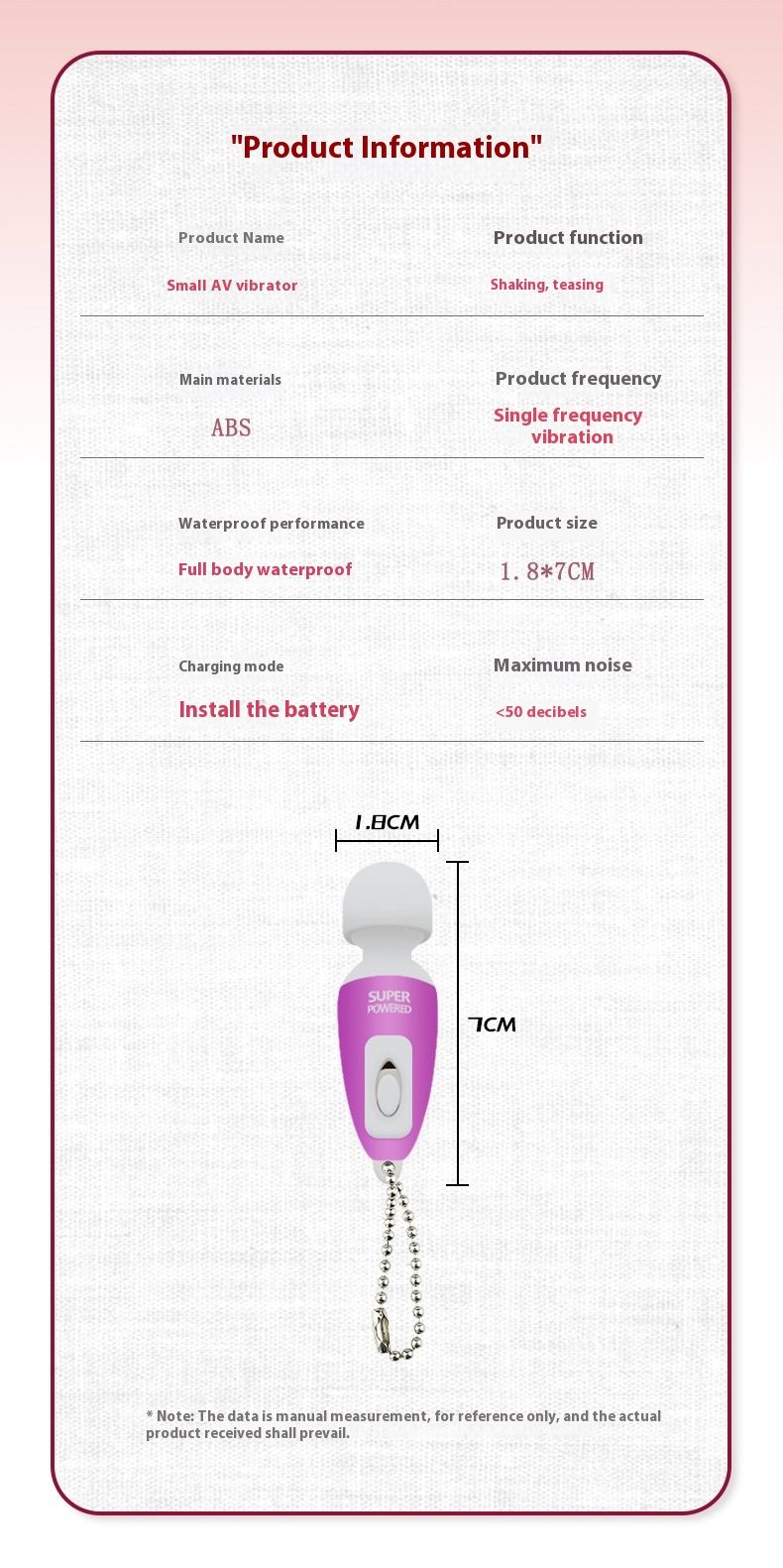 Vibrator AV mini din silicon, convenabil, pentru cupluri care flirtează și tachinează, stick de masaj pentru stimularea punctului G, pentru adulți_voghion.com