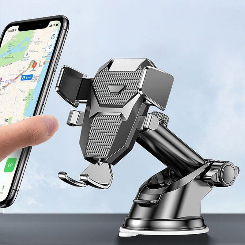 Universal Car Phone Holder 360 Windscreen Suction Mount GPS Stand Cradle_voghion.com