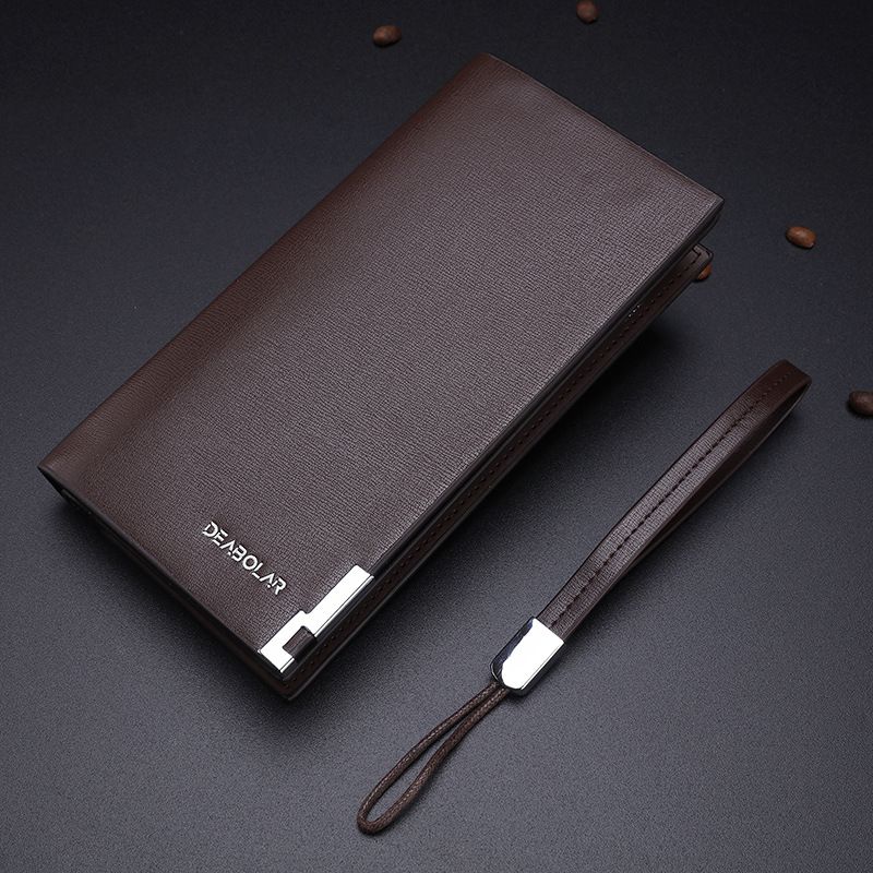 DEABAOLAR Cartera con cremallera larga, moderna y multifuncional, estilo coreano, bolso de teléfono de gran capacidad para hombre_voghion.com