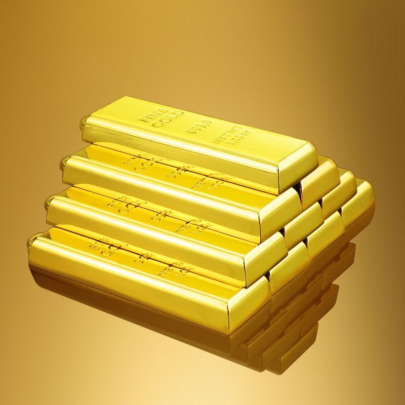 Creative Bar Small Gift Pure Gold Brick Keychain Pendant Customizable_voghion.com