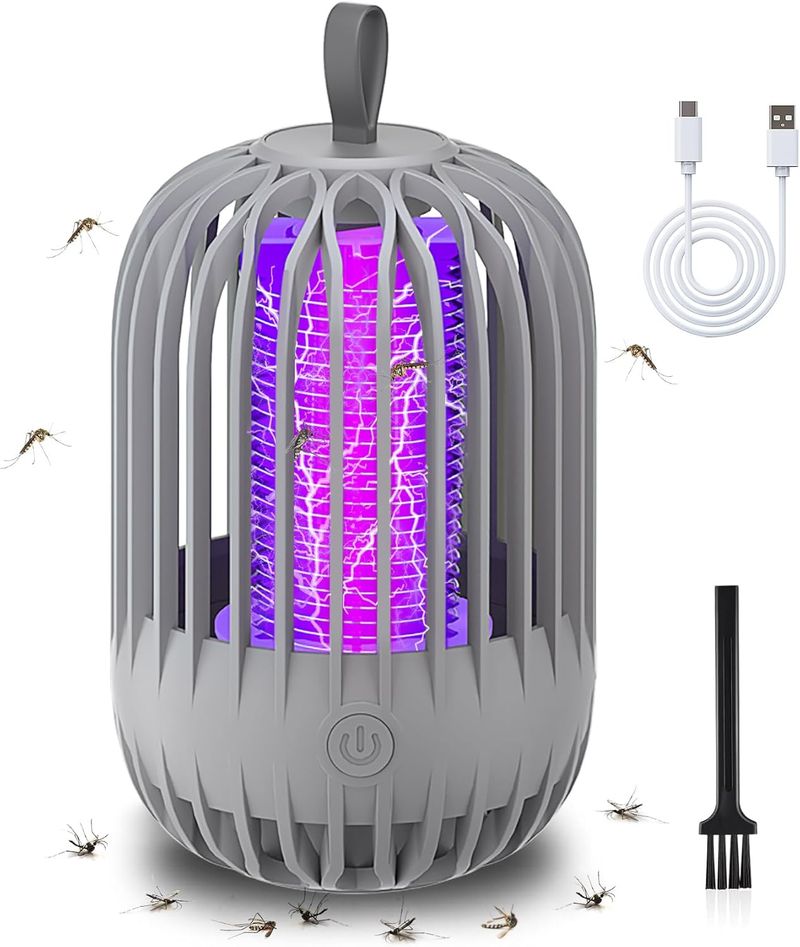 Rechargeable Dual Function Bug Zapper - Indoor/Outdoor & Camping_voghion.com