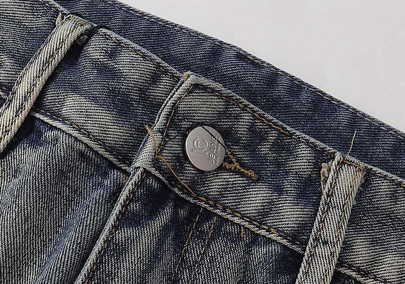 Herrejeans med slidte flare - Premium vasket denim | 70'er retro bukser med vide ben_voghion.com