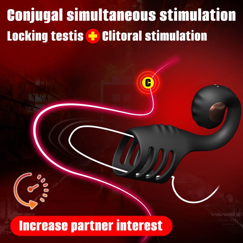 Hippocampus Dual Shock Lock Set, masturbatore indossabile con ritardo di vibrazione e telecomando per uomo, prodotti per adulti. Produttori_voghion.com