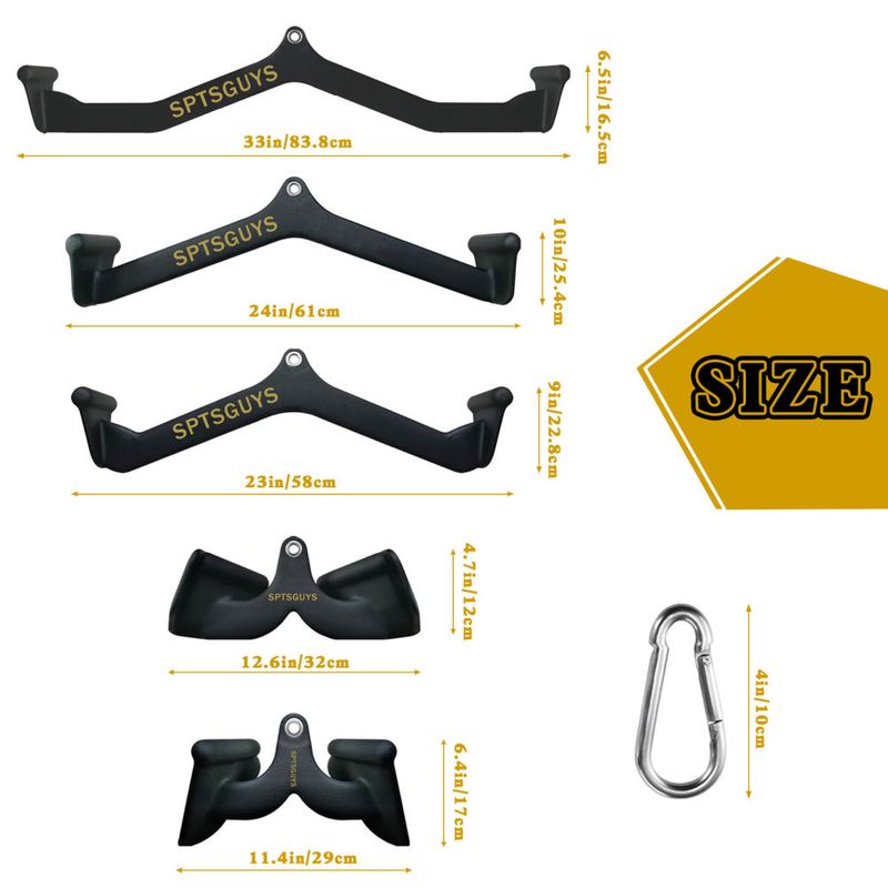 Home Gym Fitness Lat Pull Down Bar LAT Pulldown Attachments for Cable Pulley System Machine Back Tricep Bar Strength Training_voghion.com