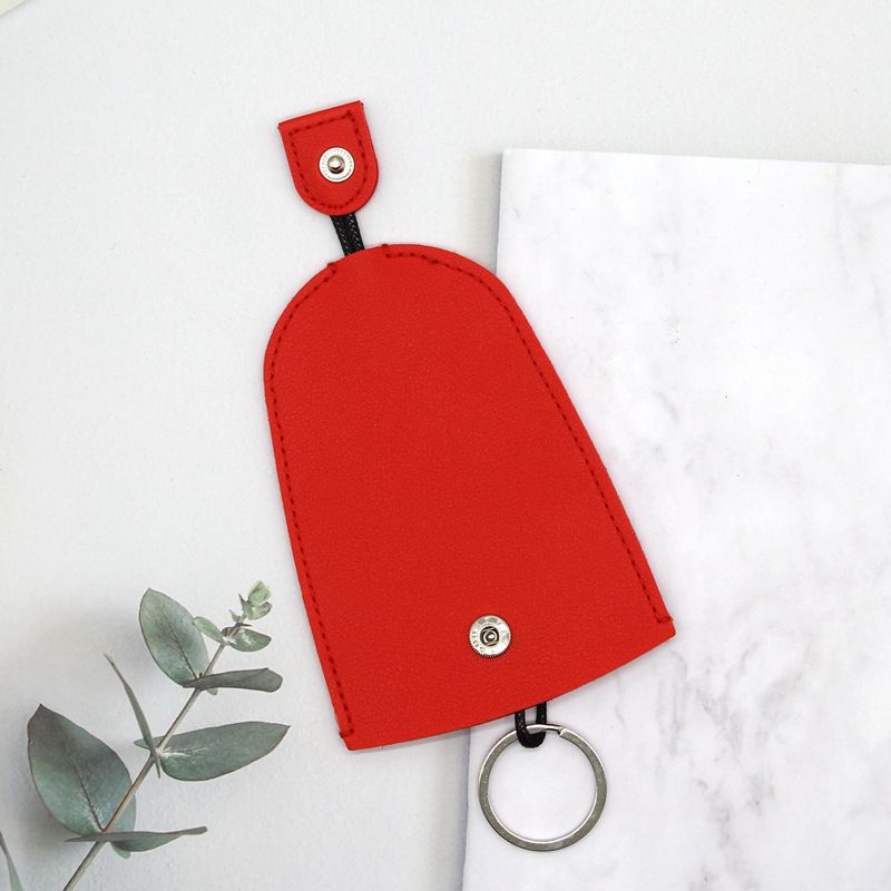 Leather Pull-out Key Household Storage Bag Car Keychain Protective Case_voghion.com