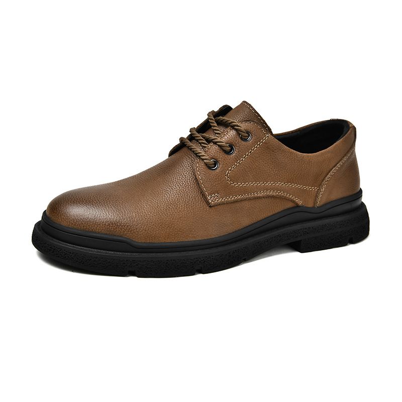 Euro Step 2020 Herbst Neue Rindsleder Casual Leder Männer Geschnitzte Brogue Herrenschuhe Britische Arbeitskleidung Martin Stiefel Trendy_voghion.com