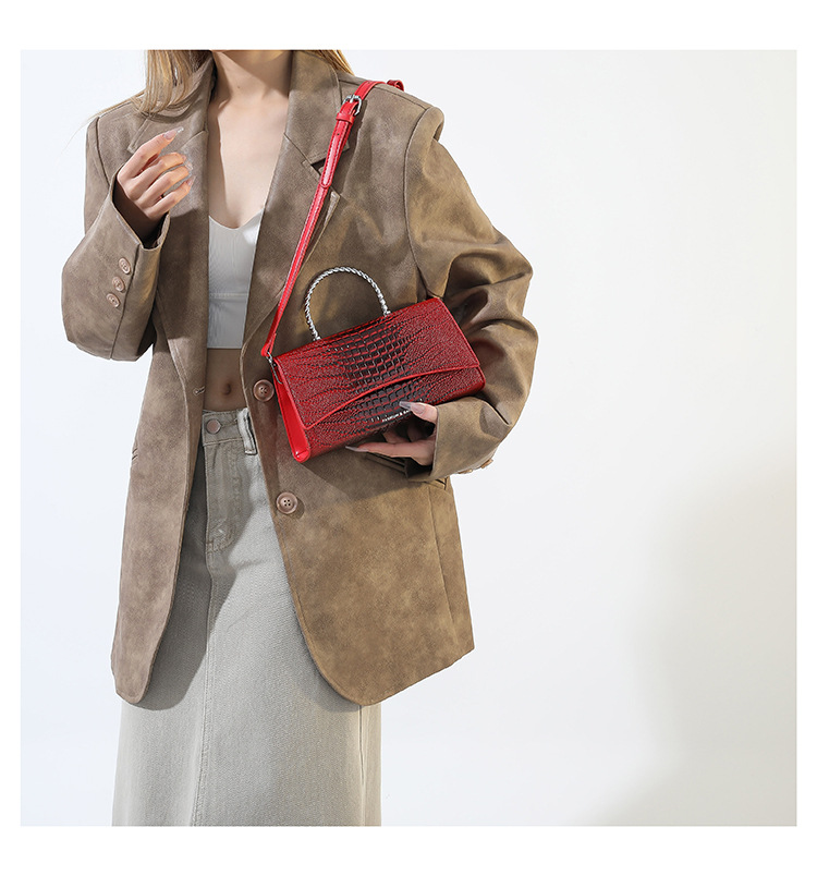 2024 Autumn/Winter New Soft Leather Handheld High End Fashion Women's One Shoulder Crossbody Bag High End Texture Underarm Women's Bag_voghion.com