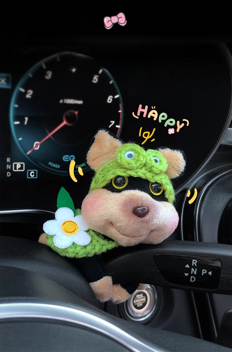 Niedliche Biene Hund Neue Auto Windschutzscheibe Dekoration Plüsch Puppe Wischer Universal Blinker Licht Für Frauen_voghion.com