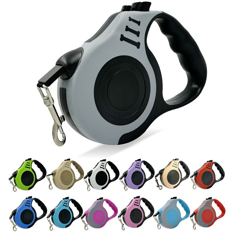 Guinzaglio retrattile automatico per cani di piccola e media taglia, a forma di osso, per esterni_voghion.com