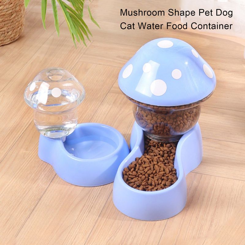 Guangying 1 Set Kat Water Feeder Auto Replenishment Grote Capaciteit Paddestoel Vorm Huisdier Hond Kat Water Voedsel Container Dierbenodigdheden_voghion.com