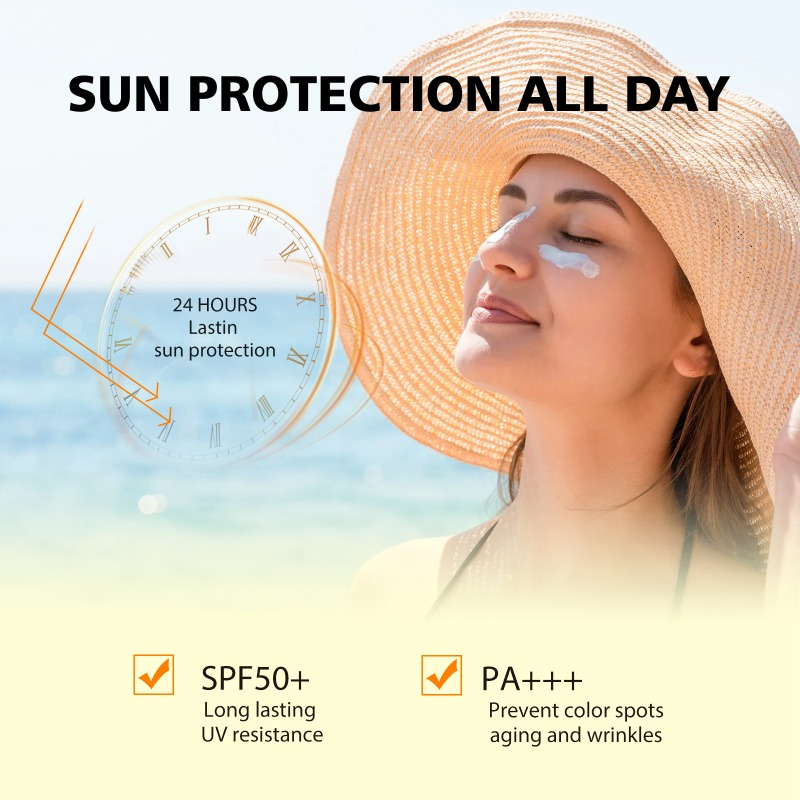 Original 45g Face Sunscreen Ultra SPF50 Body Sunscreen Anti-Shine Invisible Fluid | Anti-Imperfection_voghion.com