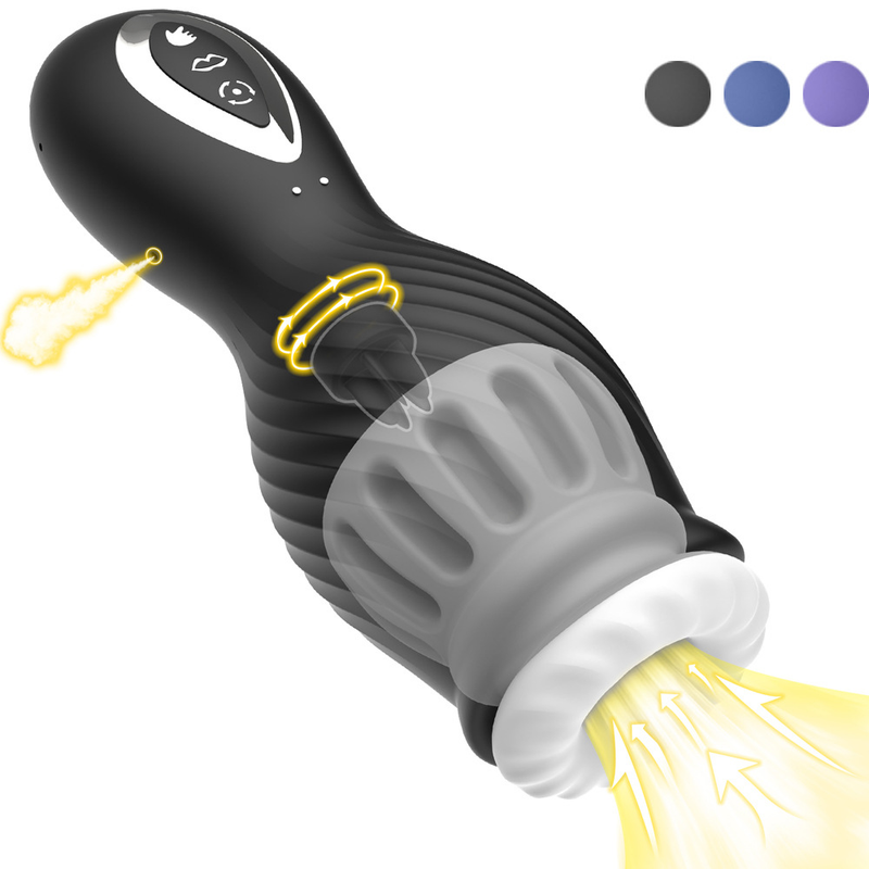 Männliche Masturbationstasse Elektrischer Eicheltrainer Wiederaufladbarer Smart Dragon Licking Penis Massager Männliche Produkte_voghion.com