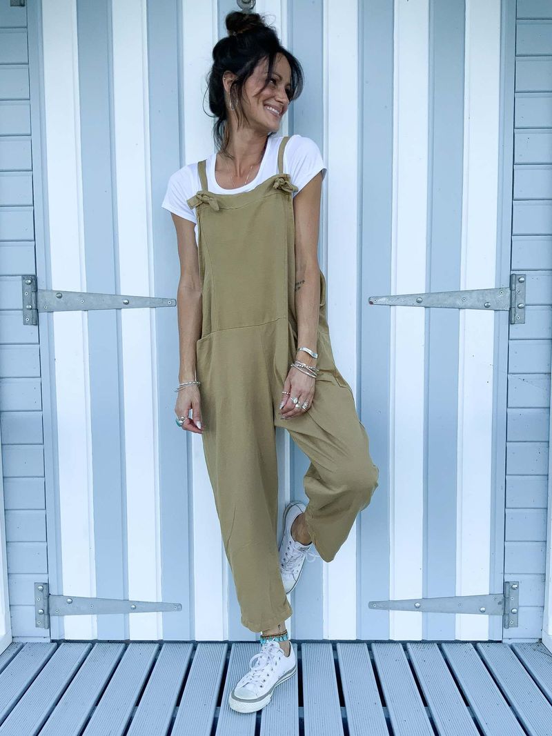 Women's 2023 summer new loose sleeveless work wear jumpsuit_voghion.com