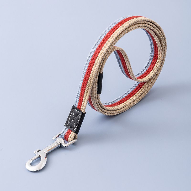 Pet Canvas Set Walking Chain Leash Dog Training Rope_voghion.com