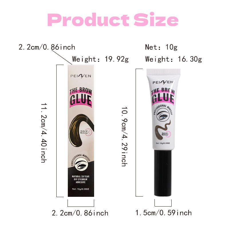 Pegamento para cejas desprendible, fácil de teñir, resistente al agua y al sudor, crema para teñir cejas desprendible, de larga duración y sin manchas._voghion.com