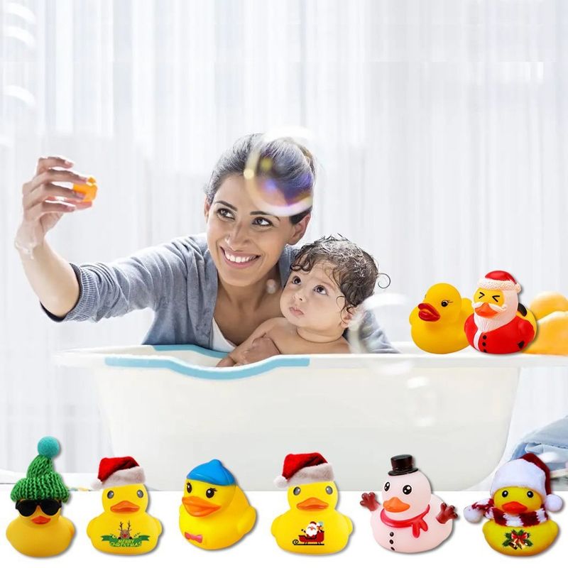 24 Christmas Funny Days Countdown Calendar Blind Box Vinyl Duck Toy Set For Holiday Decor And Ideas Gift_voghion.com