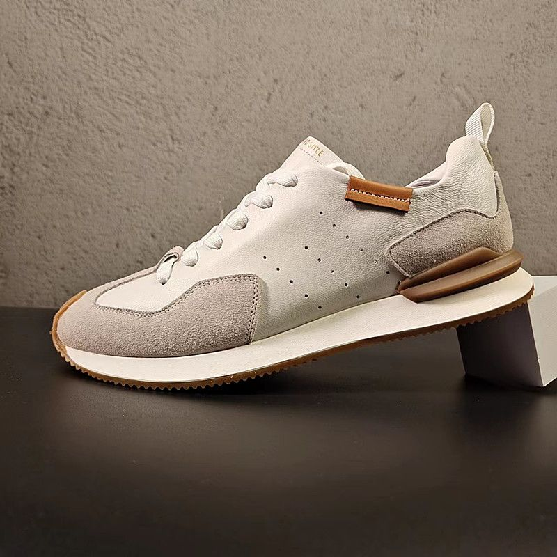 Schuhe 2022 Sommer Neue Leder Hohl Sport Casual Forrest Gump Herren Trendy All-Match Dickbesohlte Daddy_voghion.com