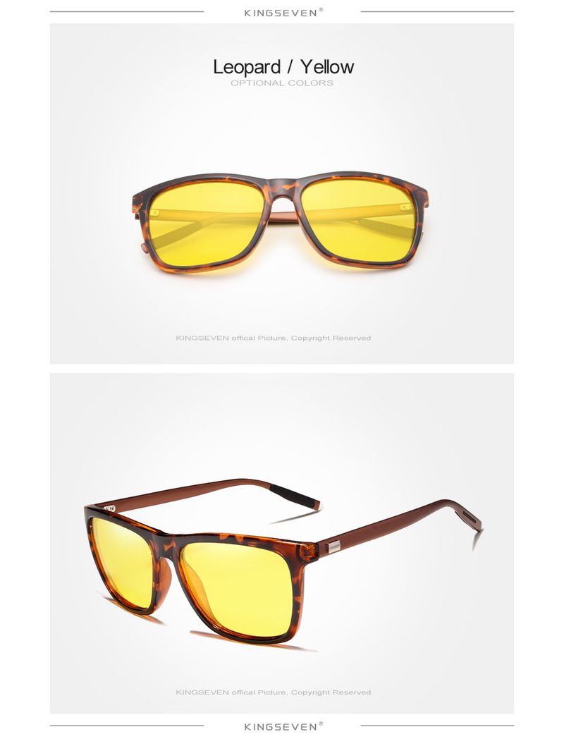 Nuovi arrivi KINGSEVEN New Vision Occhiali da sole da uomo Marchio di design Moda polarizzata Guida notturna Luce migliorata a pioggia Nuvola Nebbia_voghion.com
