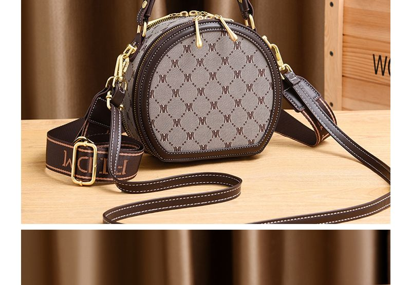 Borsa a tracolla Exchequer Kangaroo spalla da donna mini rotonda nuovo stile retrò di grande capacità_voghion.com