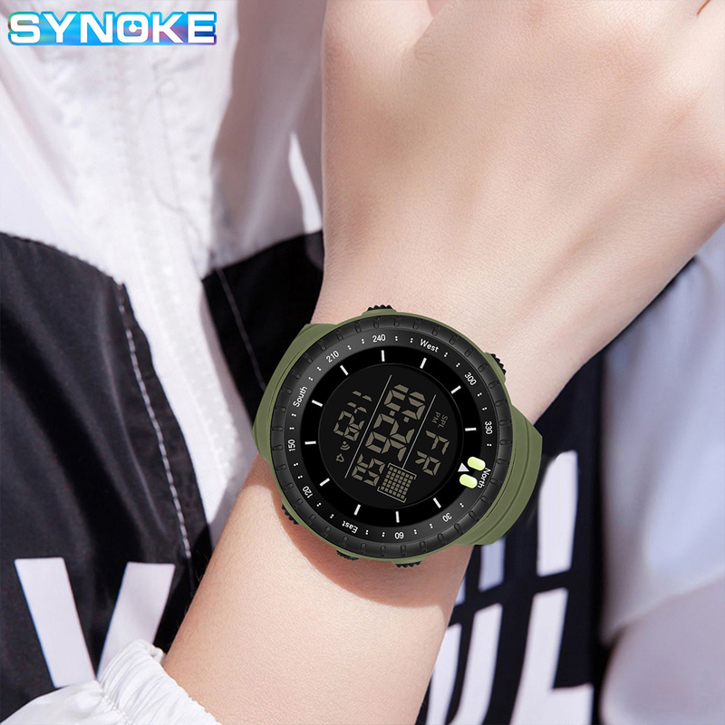 Factory Goods SYNOKE Men's Sports Electronic Outdoor Climbing Multi-Function Luminous Large Screen Waterproof Trendy_voghion.com