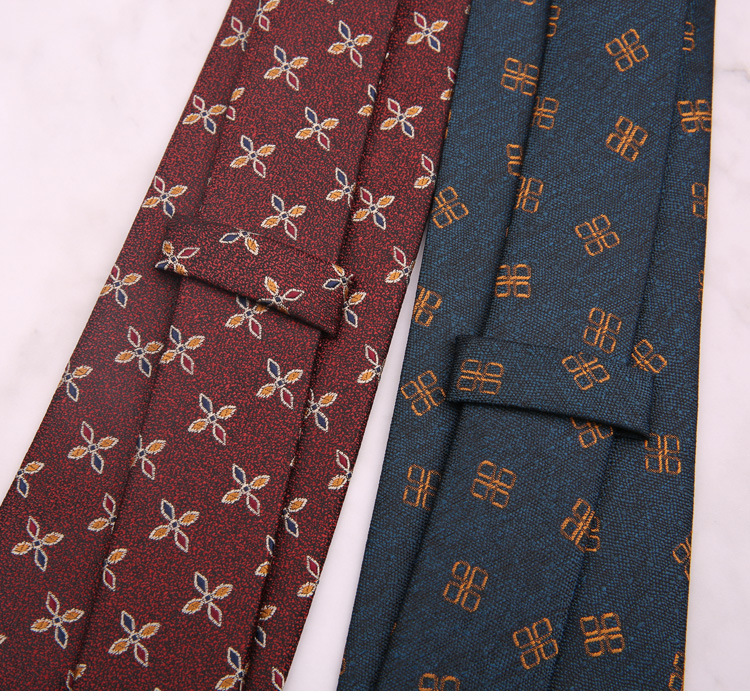 Tie Men's Formal Business Handmade 8CM Red Navy Trendy New Pattern Suit Store Accessories Wedding Groom Photography_voghion.com