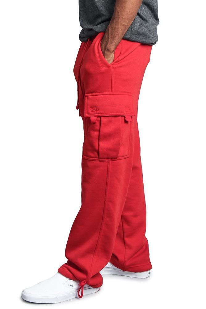 Men's Casual Drawstring Elastic Leg Pants Vintage Baggy Multi-pocket Overalls Sweatpants_voghion.com