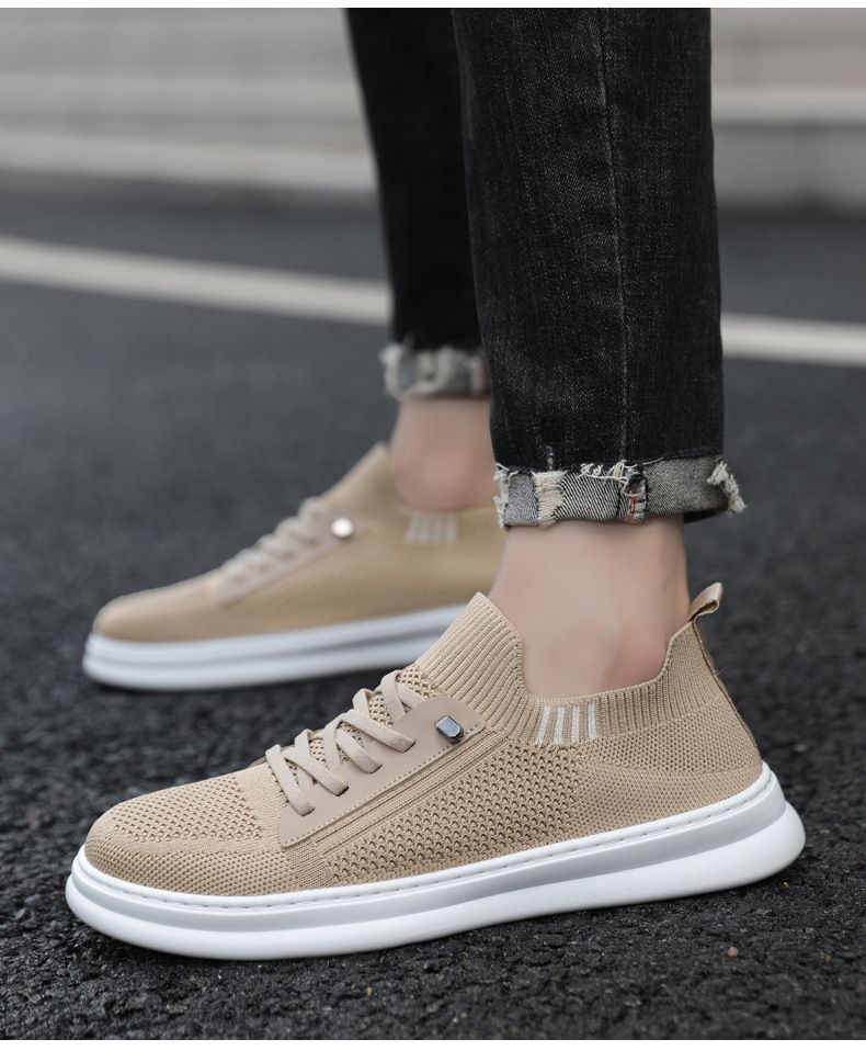Men's Slip-On Sneakers - Breathable Knit Mesh Casual Shoes For Walking & Daily Wear (Lightweight Comfortable & Easy On/Off Design)_voghion.com