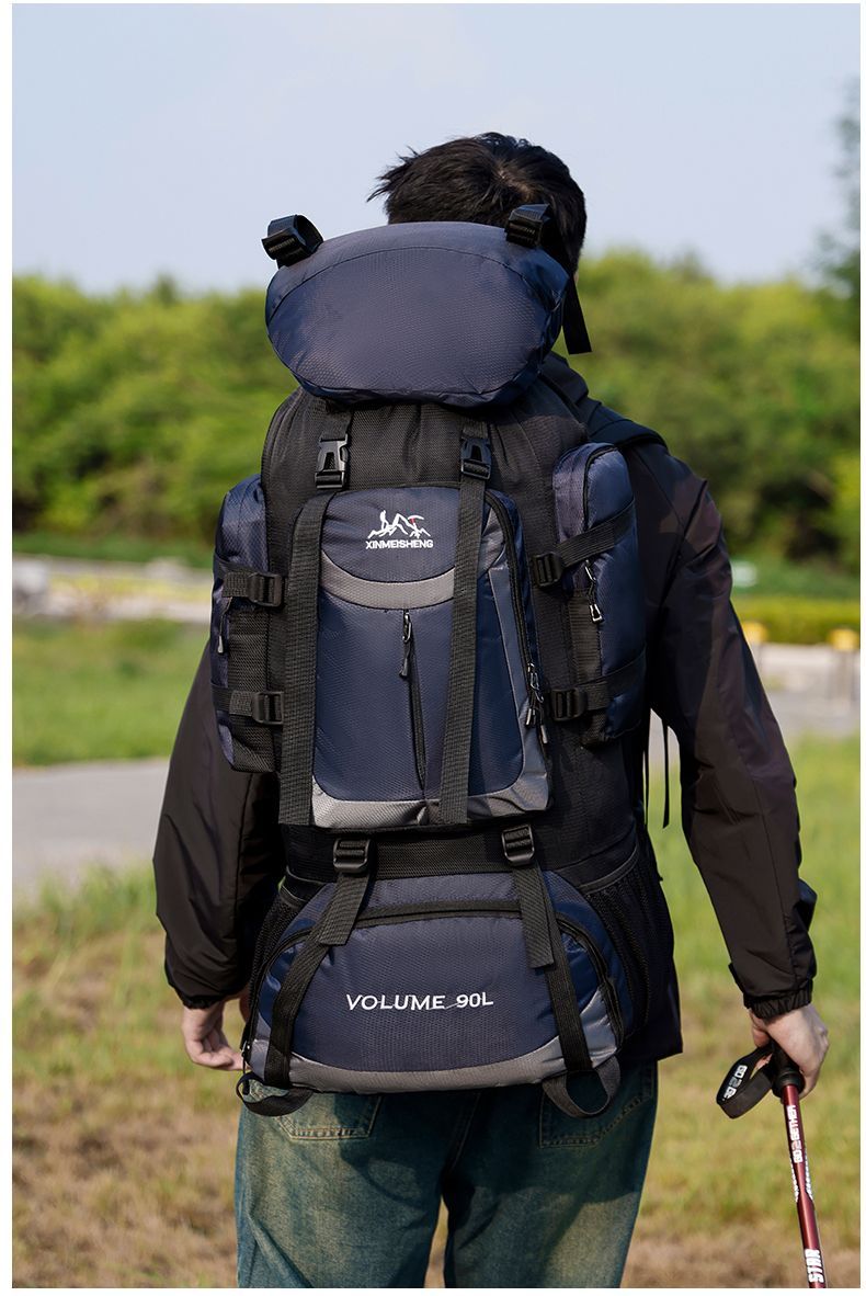 Zaino leggero da 90 litri, grande capacità, per uomini e donne, zaino da viaggio, borsa da trekking per esterni_voghion.com