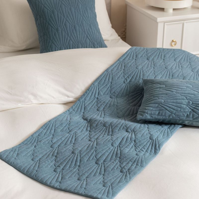 Nueva toalla de cama de terciopelo holandés con patrón de concha súper suave para hotel de alojamiento familiar_voghion.com