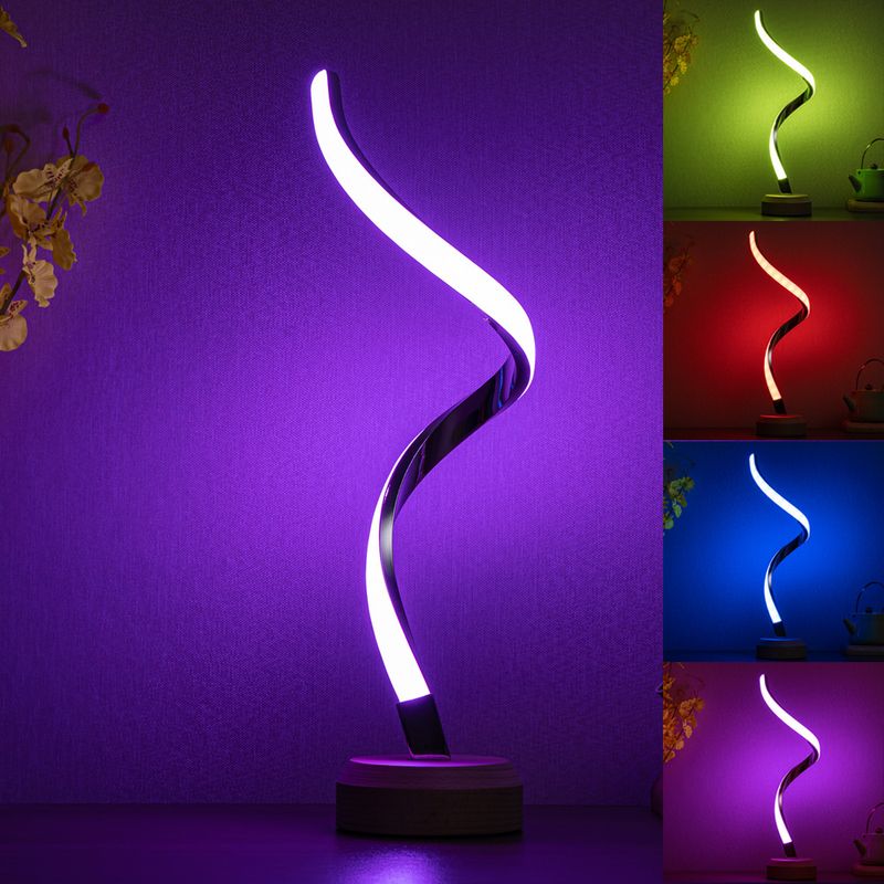 Lampada da scrivania a LED intelligente in legno massello con regalo USB unico in stile europeo, lampada da comodino, sala per matrimoni_voghion.com