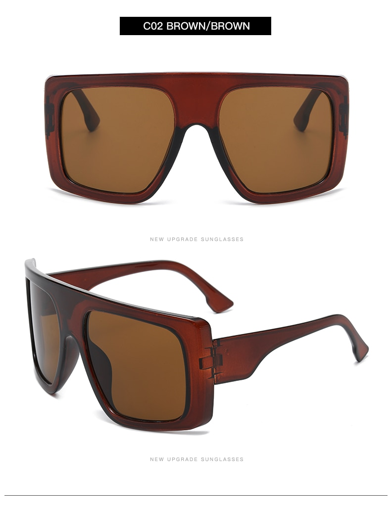 Nya Ankomster Överdimensionerade Punk Fyrkantiga Solglasögon Dam Y2K Unika Herr Trendiga Goggles Sport Solglasögon Märkesdesigner Nya Glasögon UV400_voghion.com