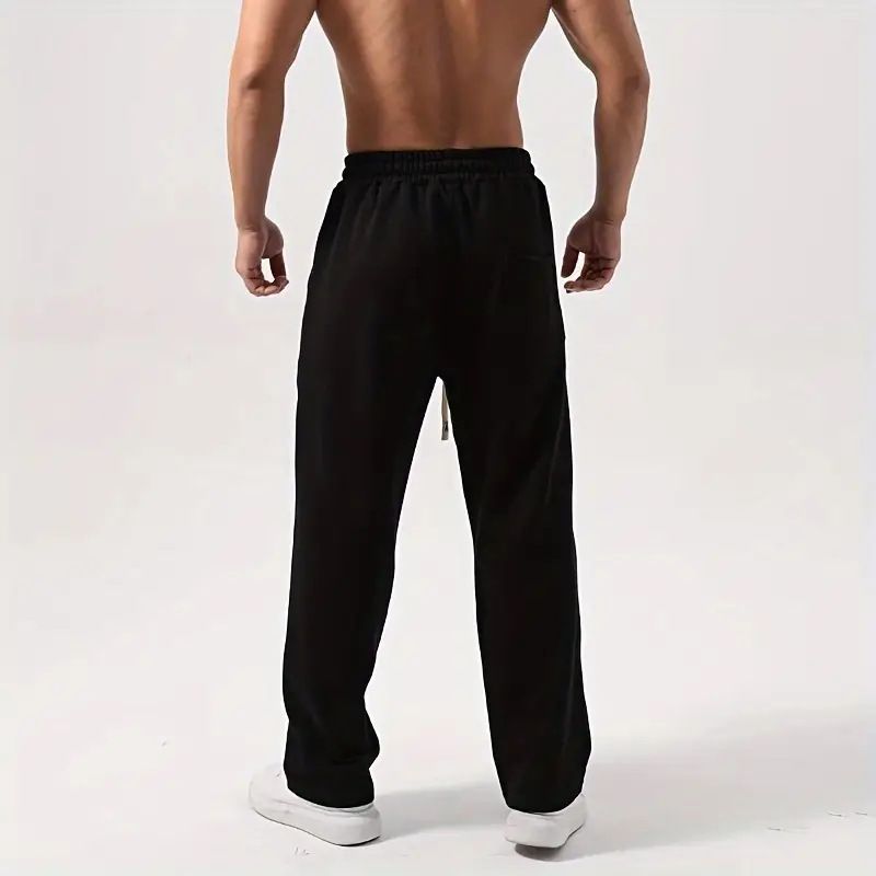 Herrenbekleidung Sporthosen Herbst und Winter Gerade Lose Hosen Jogginghosen Lässige Jungen Wischhosen_voghion.com