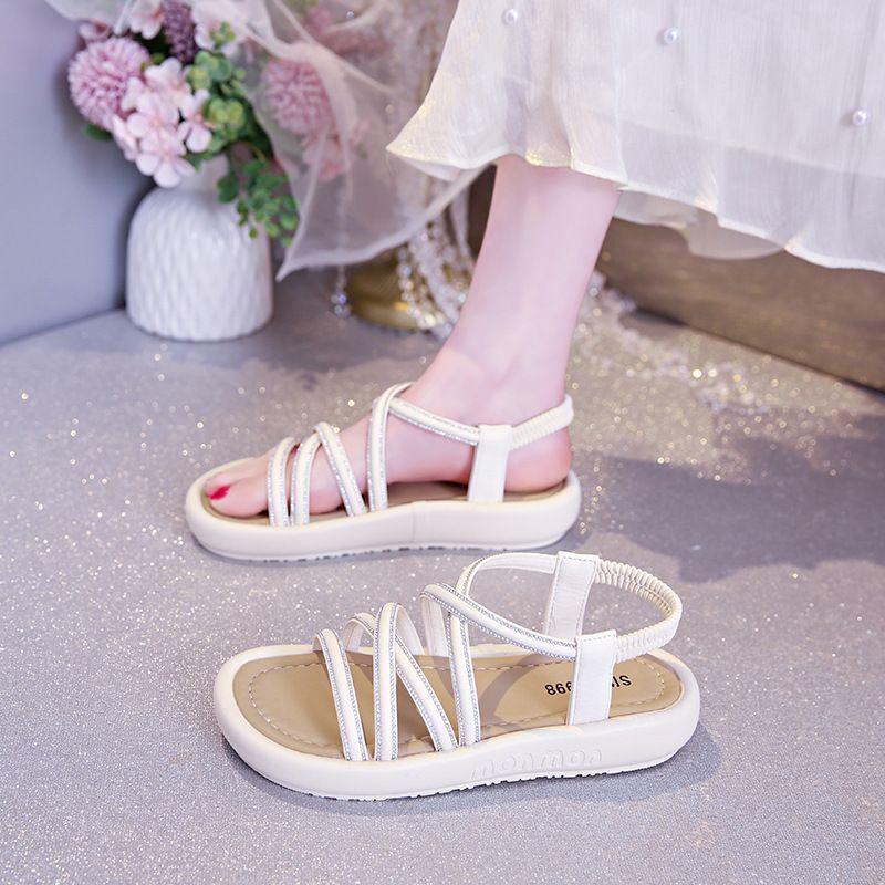 Stepping On Clouds für Damen 2025 Neue Sommermode Dicke Sohle Outdoor-Bekleidung mit Röcken High-End-Römersandalen_voghion.com