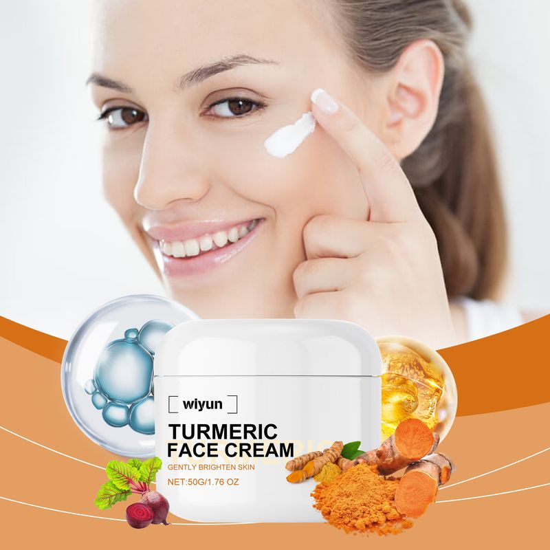 Wiyun Turmeric Anti-Wrinkle Brightening Cream Reduces Fine Lines And Spots Moisturizing Repair Refreshing Whitening Cream_voghion.com