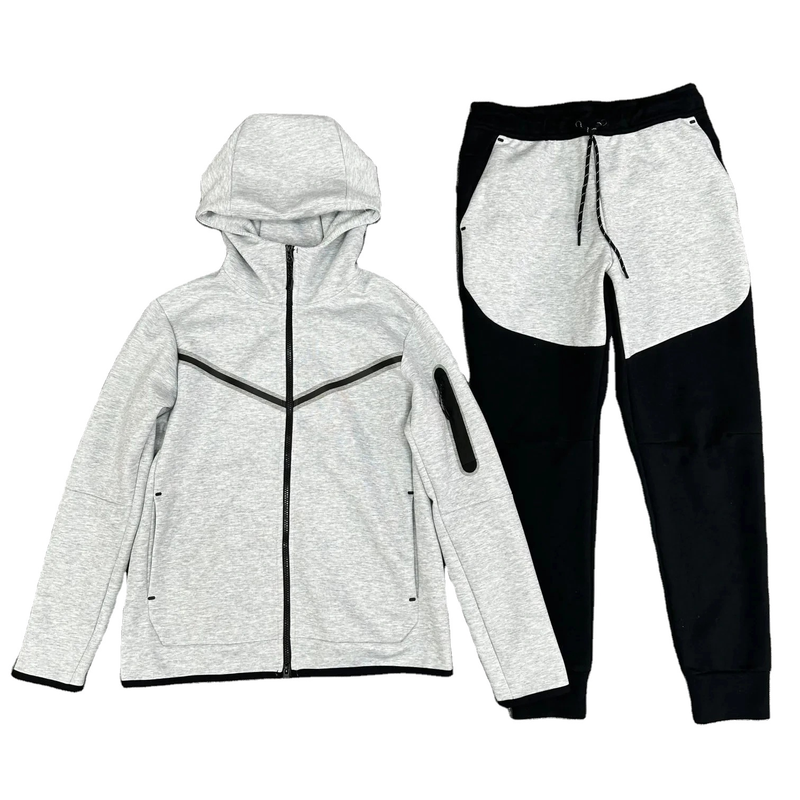 Conjunto de equipo de entrenamiento premium combinado con chaqueta y pantalones deportivos para hombre de estilo clásico: nueva colección para el invierno_voghion.com
