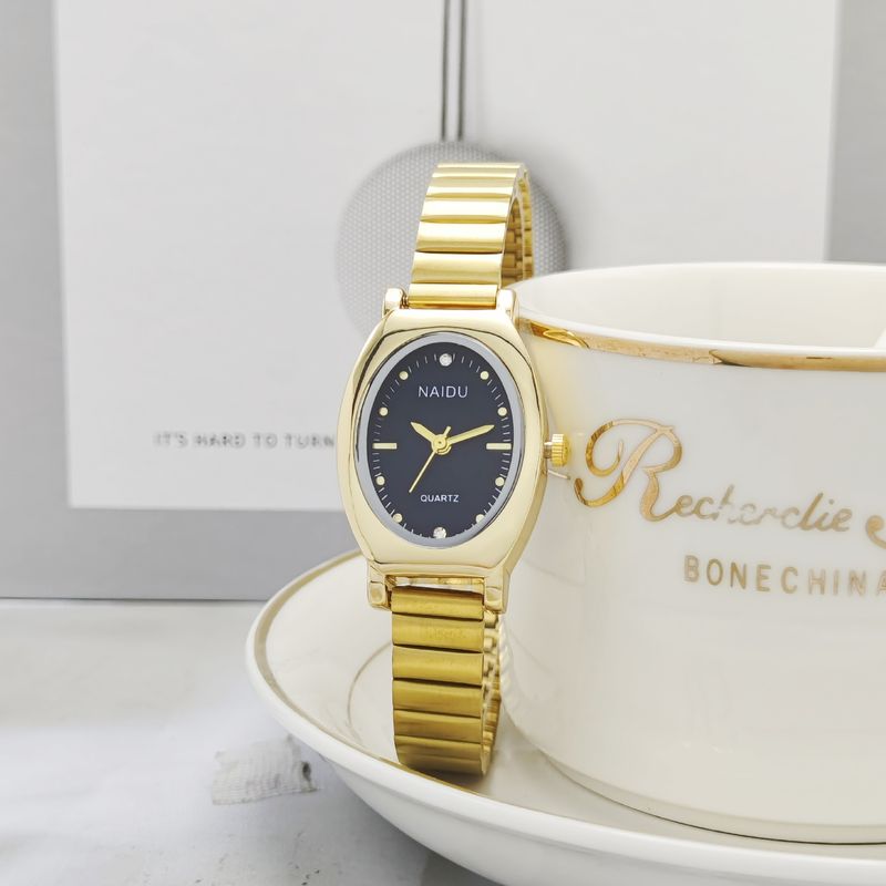 Fashion For Women, Student Style, Light Luxury, Niche Oval Shape, Elegant Small Dial, High-end Quartz Watch_voghion.com