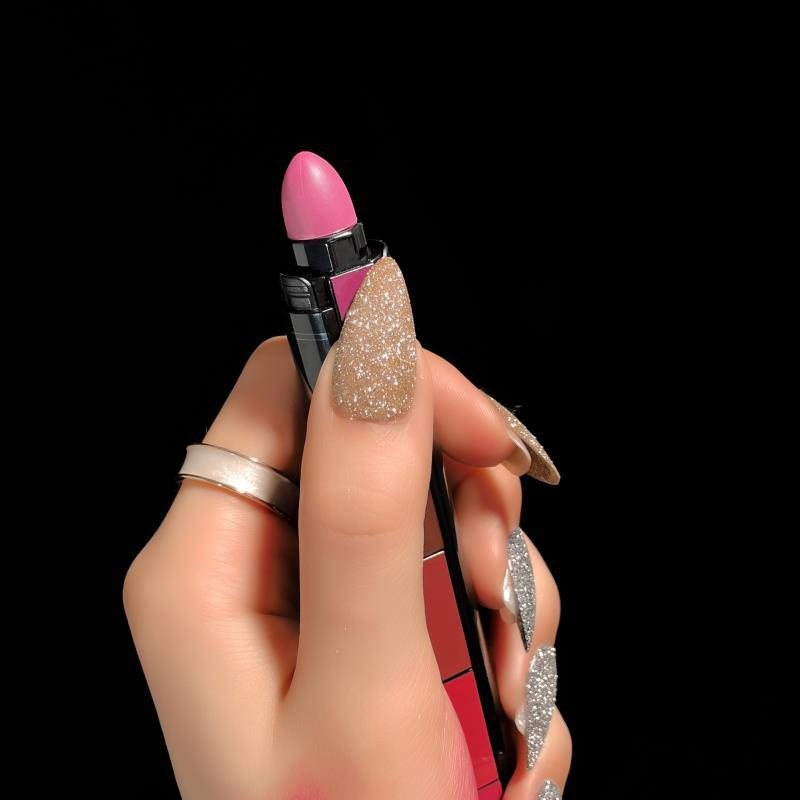 Tienda de cuidado de belleza Lápiz labial combinado de 5 colores, resistente al agua, 5 secciones, mate, Veet, brillo labial antiadherente de larga duración, Lipsti sti_voghion.com
