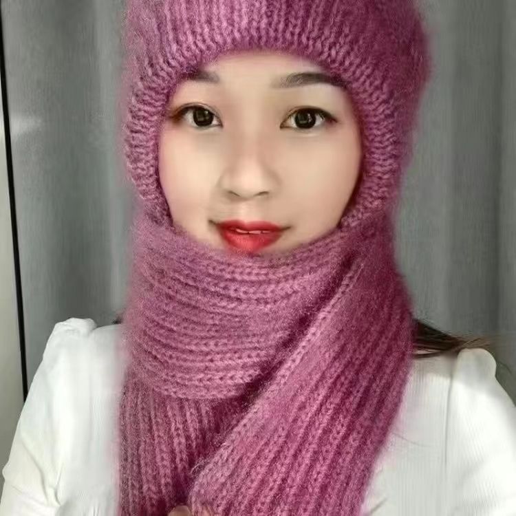 Mössa, damhalsduk, allt i ett, varm och mångsidig för höstvintern. Västerländsk ullmössa, trendig koreansk version._voghion.com