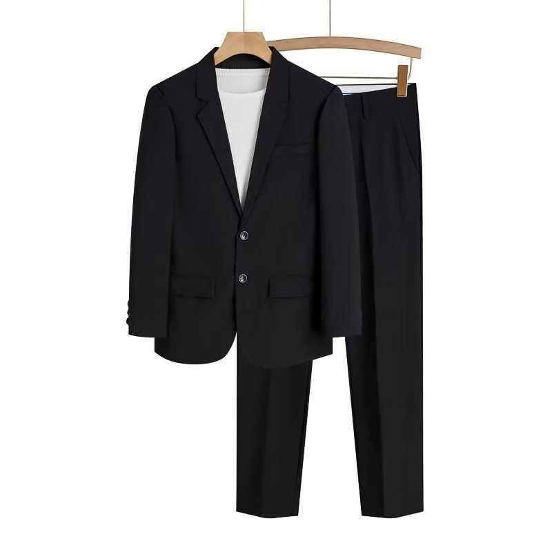 Conjunto de traje holgado y fino para primavera y verano de CT para hombre, estilo formal, informal, moderno y elegante, chaqueta blazer pequeña, tendencia_voghion.com