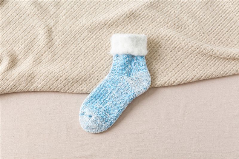 Damskie zimowe, grube, ciepłe, długie, rurkowe, wełniane skarpety narciarskie z podszewką z polaru_voghion.com