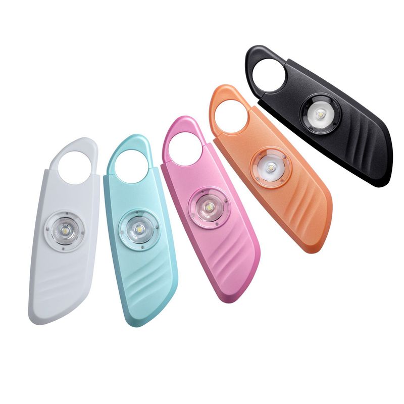 Alarmă personală anti-lup Anti-Wolf 2023 nouă, cu inel de cupru, lumină LED intermitentă, buzzer în cruce_voghion.com