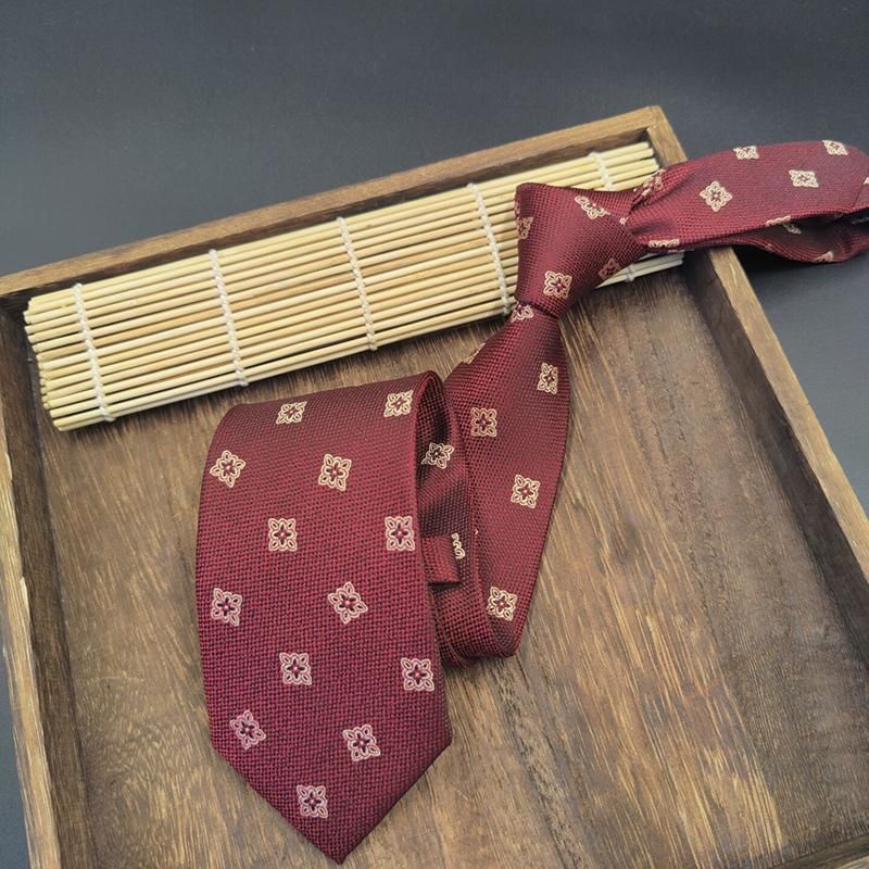 Cravatta da uomo, da 8 cm, in tessuto jacquard retrò, stile formale, casual, da ufficio, da impiegato statale, da matrimonio_voghion.com