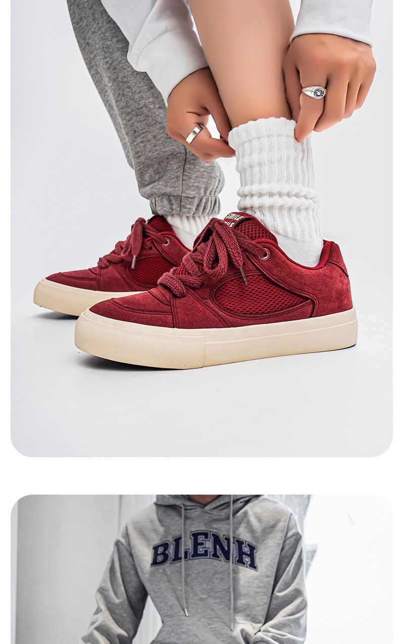 Herren Casual Sneakers Low-Top Atmungsaktive Mode Sportschuhe für den Alltag_voghion.com
