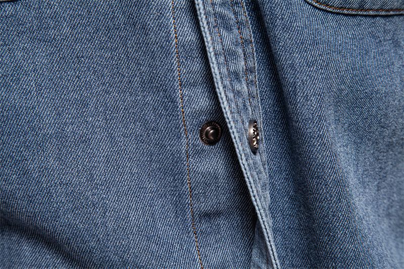 Camicia casual a maniche lunghe in cotone da uomo in denim lavato di alta qualità, autunno 2024_voghion.com
